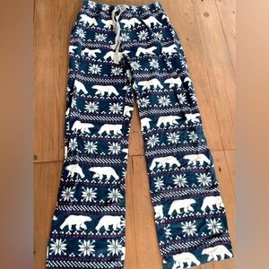 Peter Alexander men flannel polar bear winter lounge pajama pants